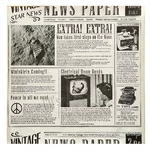 Бумага упаковочная "Газета" светлая (рулон 100 листов 30,5х30,5 см)