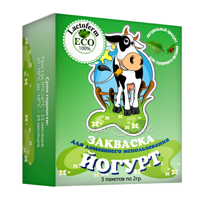 Закваска для йогурта Lactoferm-Eco (домашняя фасовка) Закваска для йогурта Lactoferm-Eco (домашняя фасовка)