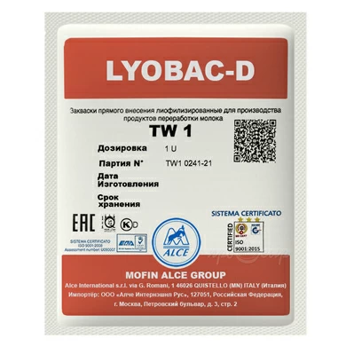 Закваска для сметаны и творога ALCE LYOBAC TW (1U)